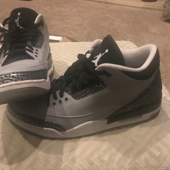 Jordan Retro 3 wolf grey size 14 main image 8